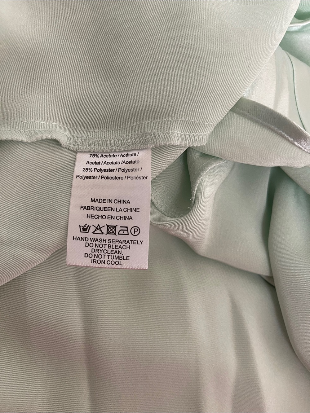 SAU LEE Penelope Mockneck Draped Satin Pistachio Green Maxi Dress Size 10 - Picture 9 of 9